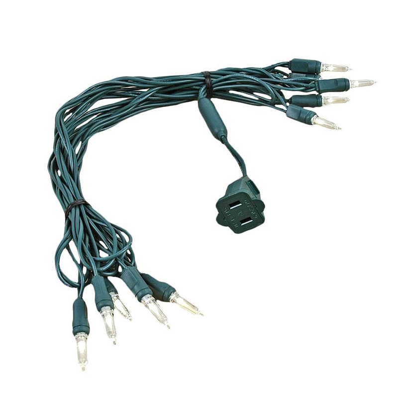 4'' LED String Lights, Green