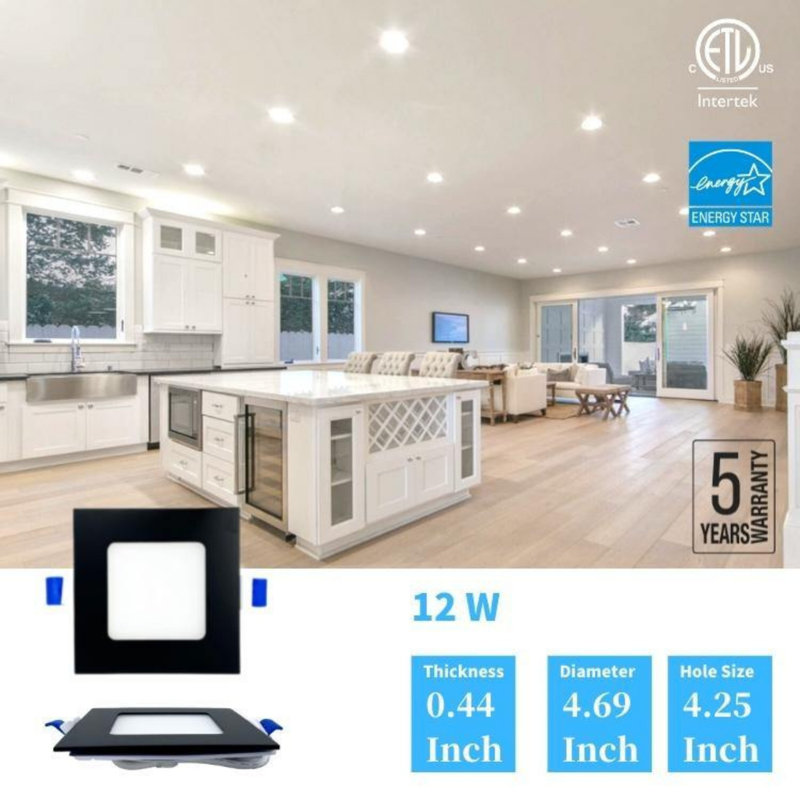 Ensemble d'éclairage encastré 4,7 "Ultra Slim