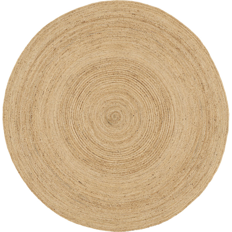 Denby Jute/Sisal Solid Area Rug, Round 8'