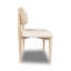 Reinolde Wood Back Dining Chair In White Sand And Dune