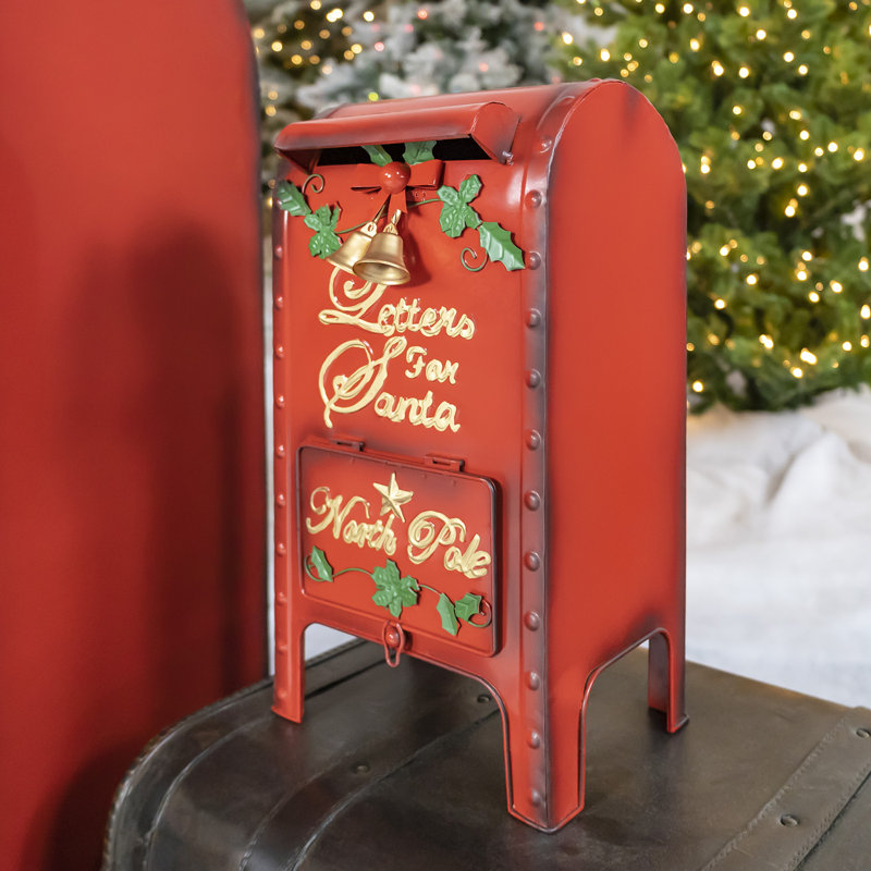 Set of 2 Medium and Small "Letters to Santa" Mailboxes