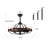 Cinta 27.17" Classic Black Caged Farmhouse Ceiling Fan With Light Kit And Remote Control-1203672981