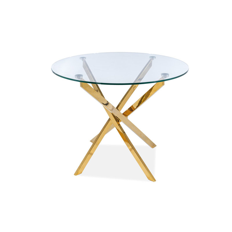 Medora Round Glass Top Dining Table