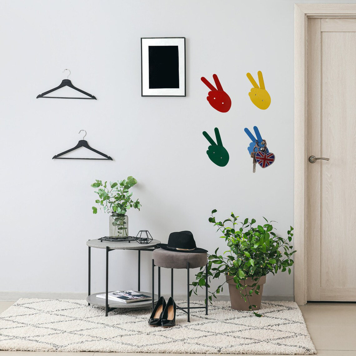 Hand Shape Decor Latitude Run 4 Piece Hand Shaped Wall Décor Set | Wayfair.co.uk