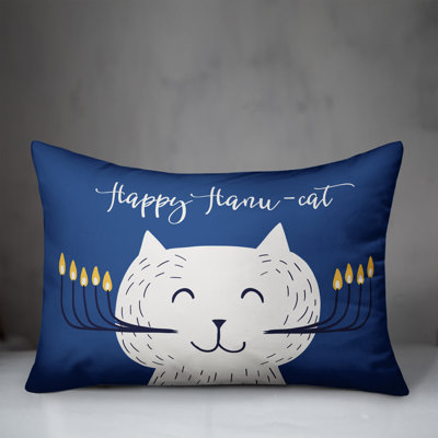  Happy Hanu-Cat Lumbar Pillow