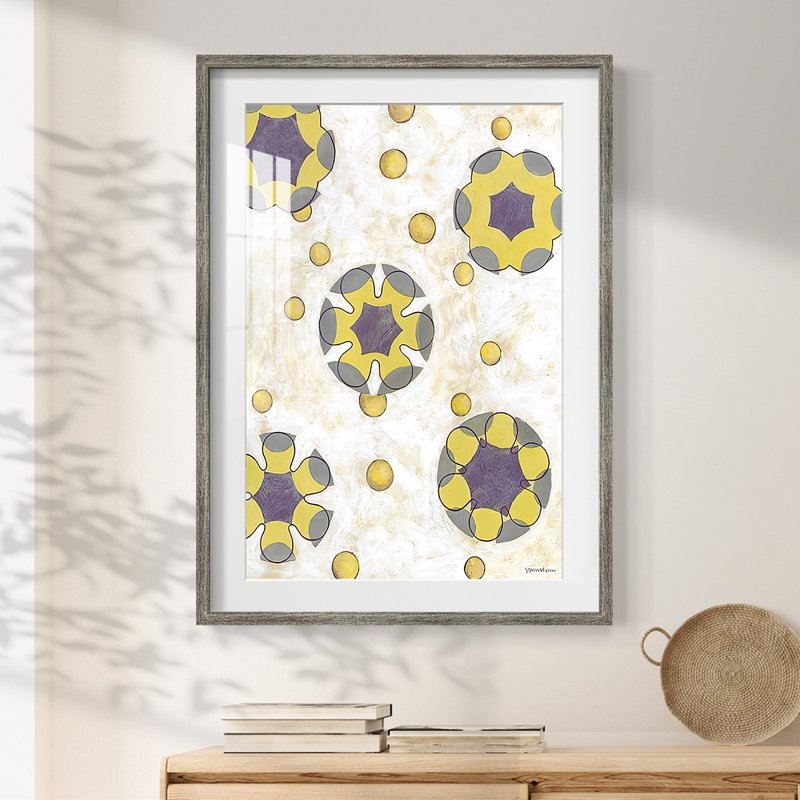 Canary Pop II - impression encadrée, H 25,5 po x l 17,5 po, Vieilli