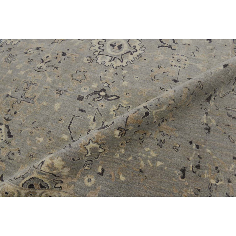 Transitional Hand Knotted Wool Oriental Area Rug