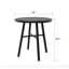 Table de salle à manger ronde en métal Alyah, l 28 po x P 28 po