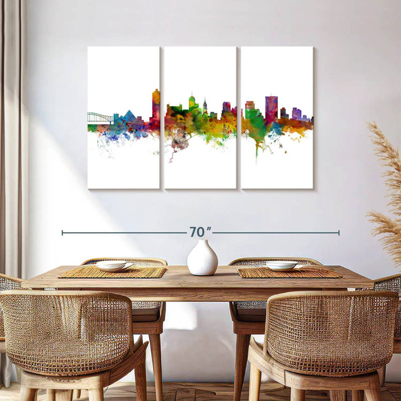 Rorry Memphis Tennessee Skyline II, 36" H x 57" W