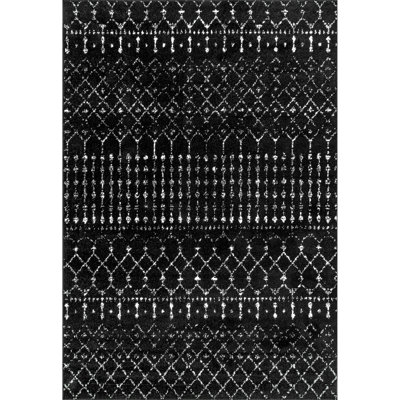 Cantin Moroccan Performance Black/White Rug