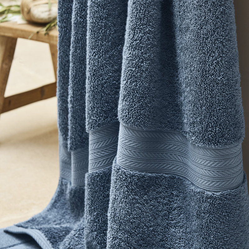 Renaissance Egyptian Cotton Bath Sheet, Denim