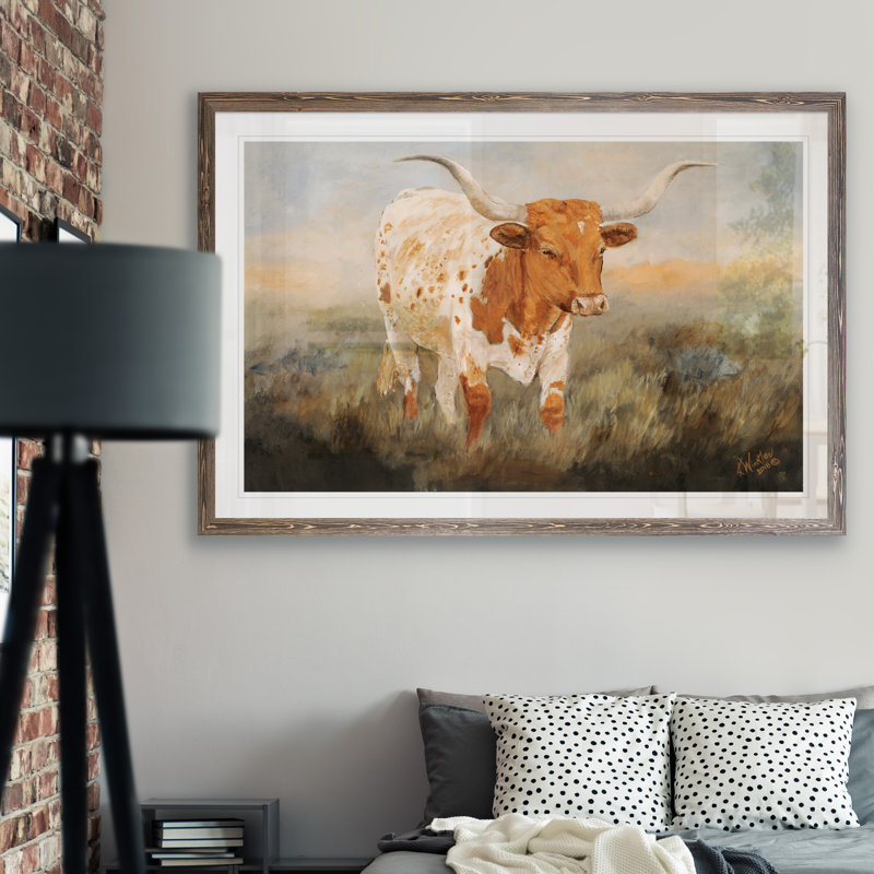 «As Time Goes By I» par Paul Cezanne - Peinture sur toile encadrée, H 28 po x l 38 po x 1,25 po, Papier avec encadré espresso