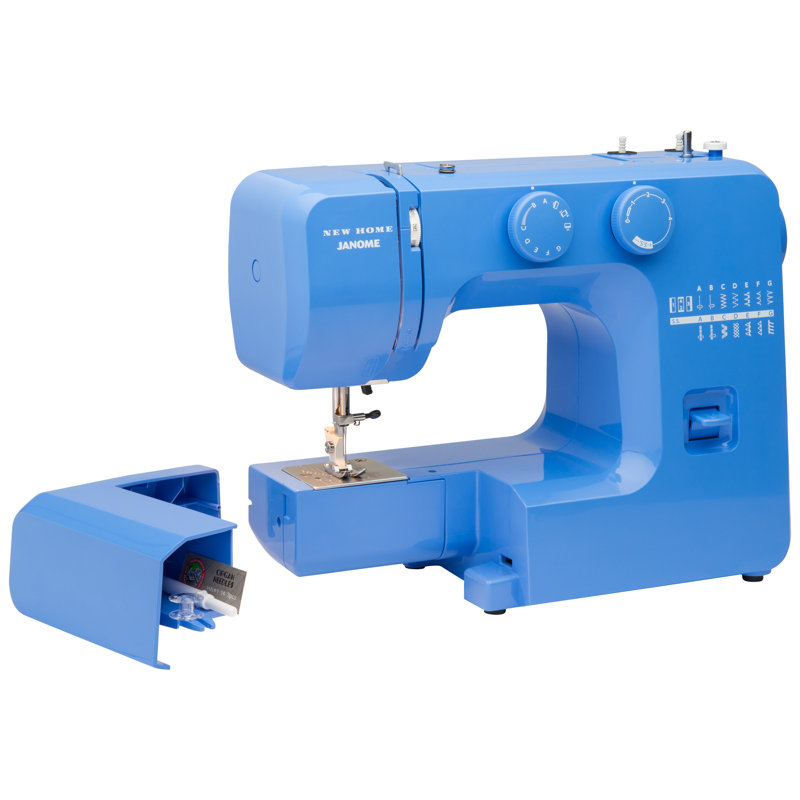 Janome Easy-to-Use Mechanical Sewing Machine, Blue