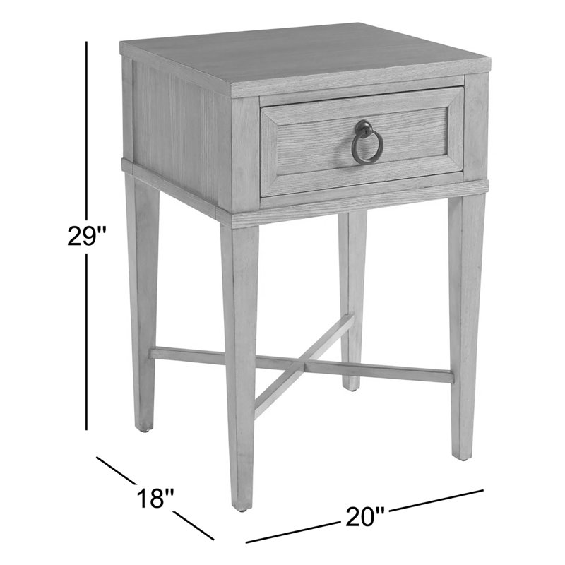 Newport 20'' W Solid Wood Nightstand, Sandstone
