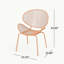 Petite chaise décorative compacte de luxe pour salon