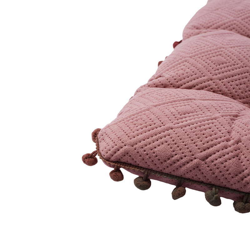 Square Dining Chair Cushion, Pink