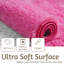 Tapis à poils longs rose ultra doux-141115335