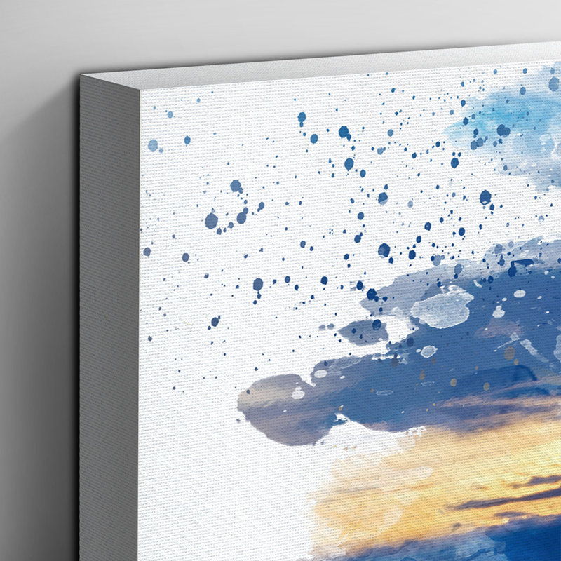 Sailing Boat Lake - Wall Art, 70cm H x 100cm W, Wrapped Canvas