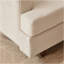 Canapé modulaire moderne, canapé convertible 6 places (velours côtelé) (beige)-1651686969
