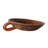 Vintage Wood Bowl with Carved Handle