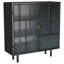 Armoire de rangement d'appoint avec 2 portes Maurus - noir
