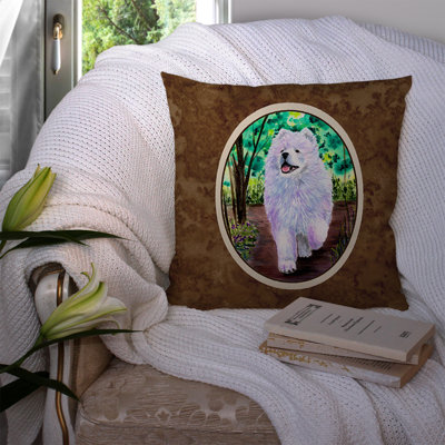 Coussin intérieur/extérieur brun samoyède