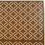 Écran d'intimité en métal H 76 po x l 48 po, panneaux de clôture décoratifs pour terrasse intérieure et extérieure, balcon, patio, jardin, cloison autoportante, brun | Idée de cadeau-120993528