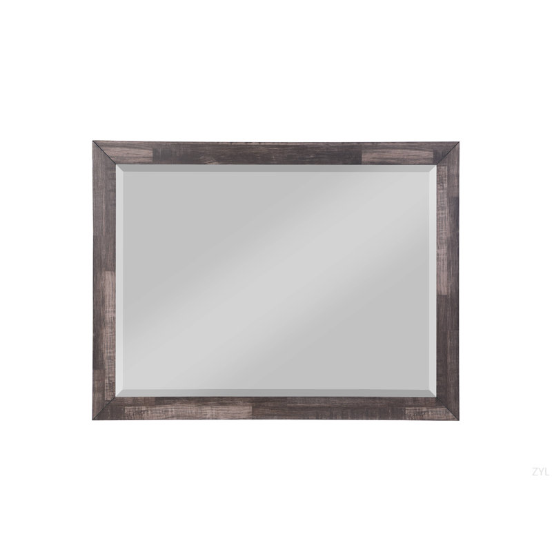 Dark Cherry Finish Mirror