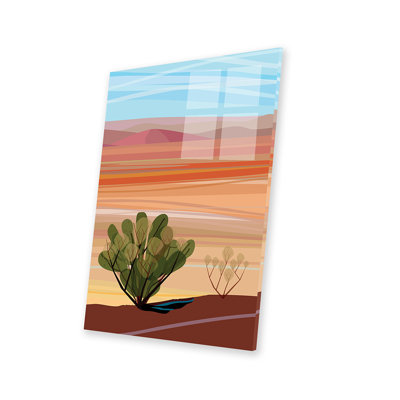 Mojave Desert, Vertical Print On Acrylic Glass