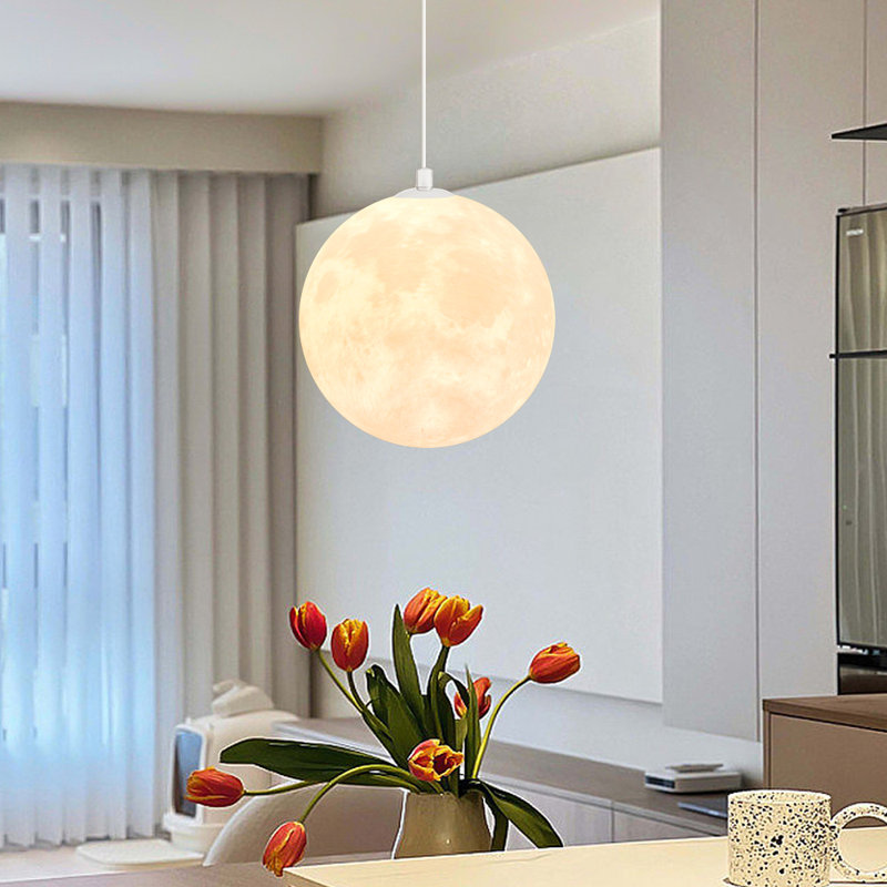 Jamaurion 1 - Light Plastic Sphere Pendant, 15.74" H x 15.74" W x 15.74" D