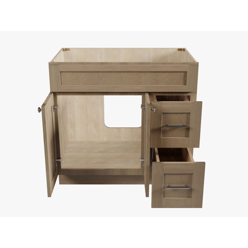 Meuble-lavabo de 36 po avec tiroir Disar, Satin