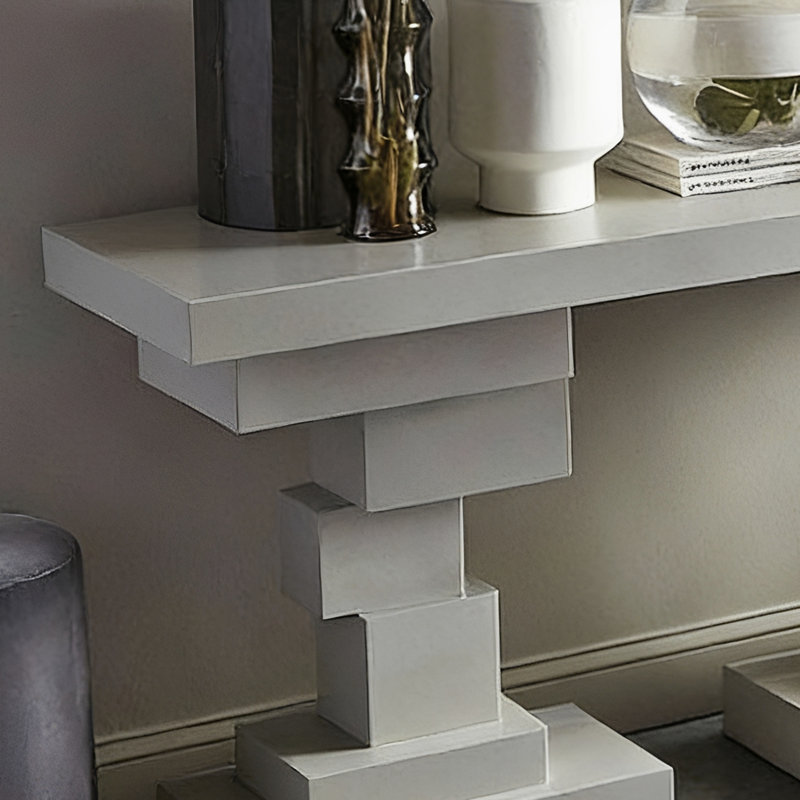 Console légère de luxe de style italien, H 33,5 po x l 51,2 po x P 15,7 po