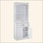 Bathroom Storage Cabinet With Four Doors, Drawers, Adjustable Shelf & Six Open Shelves – Durable MDF Construction, Combo