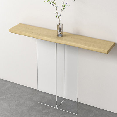 Console moderne et simple en bois massif