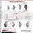4 Piece Polyurethane Caster Set
