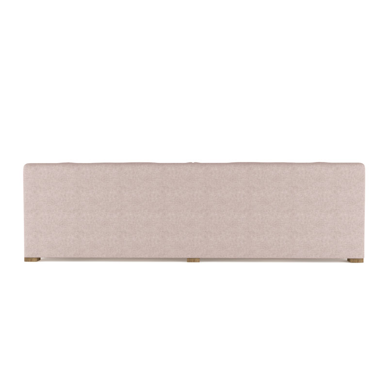 Crosby Slope Arm Sofa, 32.5" H x 120" W x 38" D, Weathered, Plush Velvet Blush