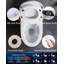 Toilettes bidet intelligentes monoblocs avec ouverture automatique, chasse d'eau automatique et siège chauffant