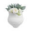Sagebrook Home 16" Callan Large 3D Printed Porcelain Vase, Ivory-689949233