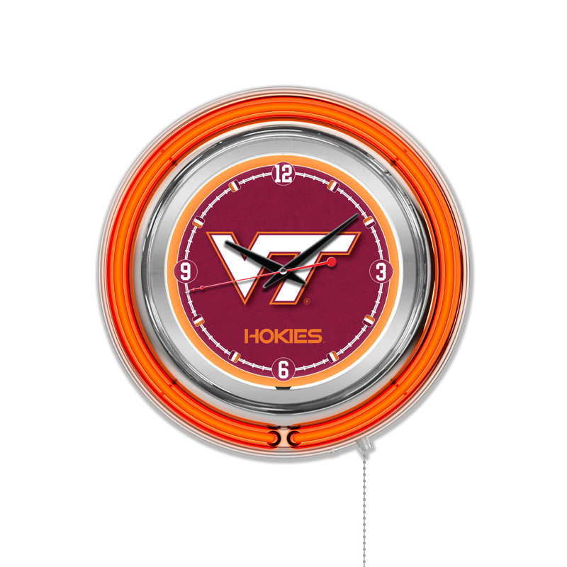 Horloge murale 15 po NCAA, Virginia Tech