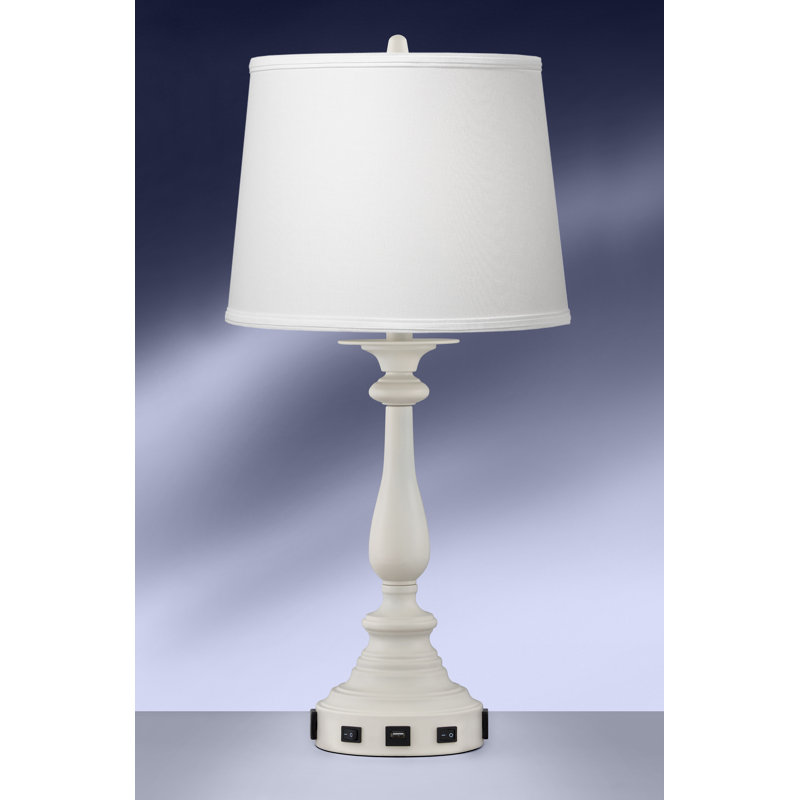 Ensemble de lampe de table 28 "avec USB et prise Coastal Sands