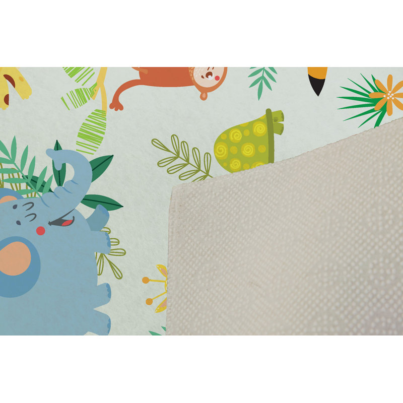 Tapis d'entrée de qualité supérieure (3,3 x 6,6 pi), 100% polyester, hauteur des poils de 0,4 po | Pois antibactérien antidérapant en PVC | Lavable à la machine, impression numérique 3D | Idéal pour le salon, la chambre à coucher et le vestibule