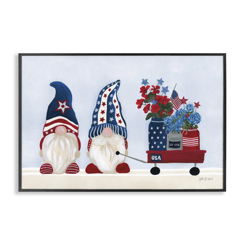  Giclée américaine et wagon, estampe numérique par Yvette St. Amant, H 16 po x l 24 po, Giclée encadrée noir minuit
