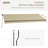 Outsunny 156 " W x 118 " D Polyester Cover Retractable Patio Awning-97091118