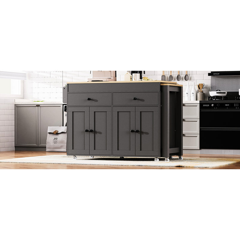 Armoire-îlot de rangement gris