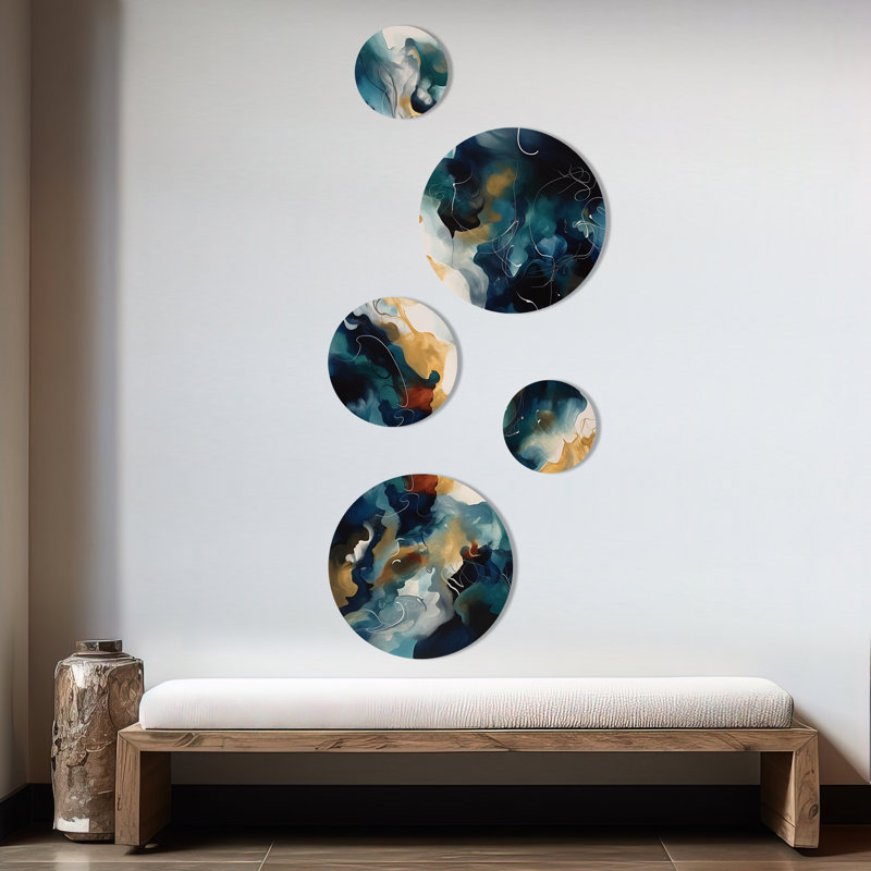 Abstract Wall Decor on Metal