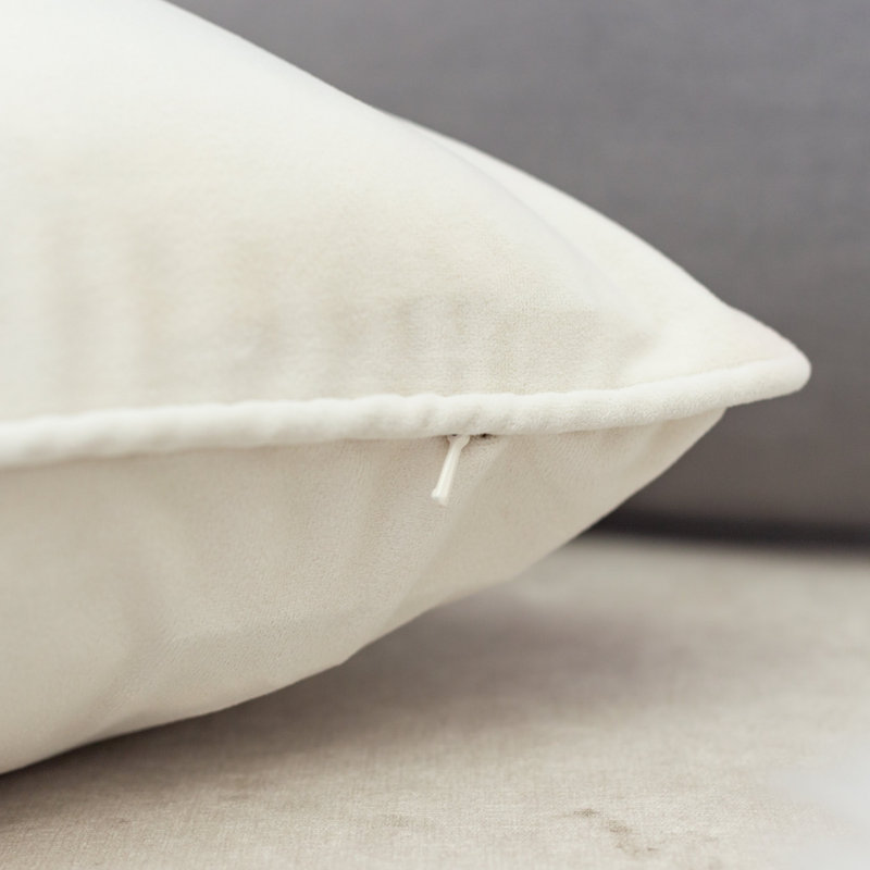  Square Pillow Cover & Insert, Ivory