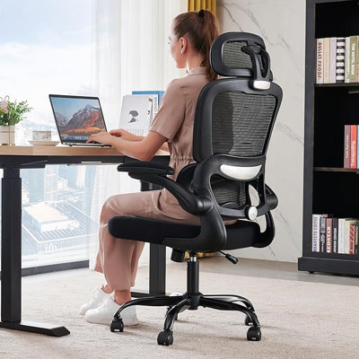 Office Chair, Breathable Mesh Ergonomic Desk Chair,Work, 300lbs, Black