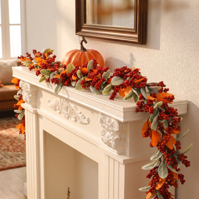 Décorations de Noël en rotin artificiel, citrouille, vignes, décoration intérieure et extérieure pour l'Action de grâce et l'Halloween