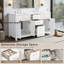 Tremolo 60" Double Bathroom Vanity With Engineered Marble Top-1528697855