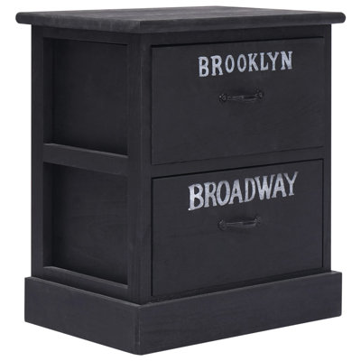 Ashburt 28cm W Solid Wood Bedside Table